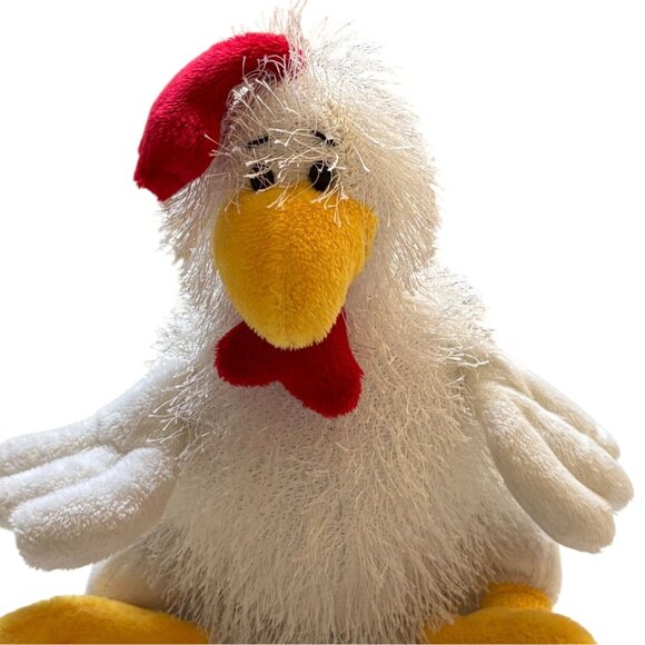 Ganz Webkinz White Rooster Bean Plush-8 In-NO CODE-GUC - Picture 2 of 6